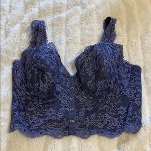 VS Dream Angels Lined Demi Blue Bra